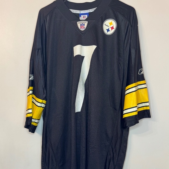 Pittsburgh Steelers Jersey #7 Ben Roethlisberger Reebok - XXL - Picture 1 of 7
